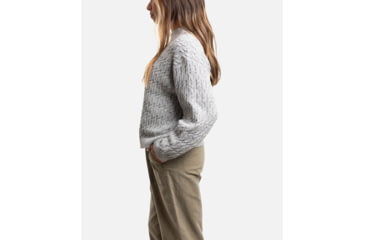 Image of Jetty Wharf Cable Knit Sweater - Womens, Heather Grey, Small, 27129