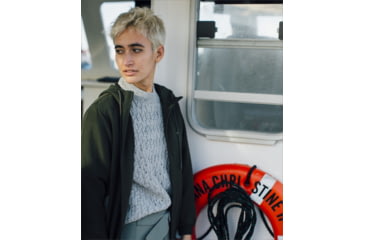 Image of Jetty Wharf Cable Knit Sweater - Womens, Heather Grey, Small, 27129