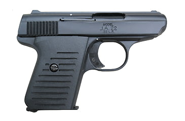 Image of Jimenez JA-22 Pistol, .22 Long Rifle, 2.5in barrel, zinc alloy frame, black plastic grip, blowback operated semi-auto, fixed, 6 round magazine, JZ-JA-22-.22LR-2.5-1-FRRMPG