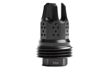 Image of JK Armament War Eagle Compensator/Flash Hider, 9mm Luger, 1/2x28, Nitride, Black, JKMDHDCF14