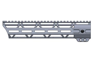 Image of JL Billet Angle Cut M-Lok Handguard, High Profile, AR10, .308, 10.6 inch, Black JLB-MLA-308-10H-A