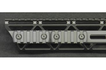 Image of JL Billet Angle Cut M-Lok Handguard, High Profile, AR10, .308, 17.2 inch, Black JLB-MLA-308-17H-A