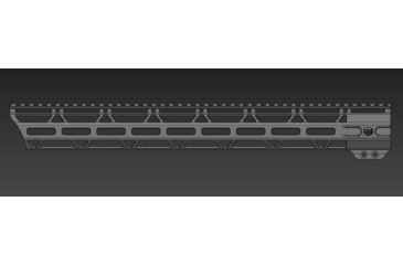 Image of JL Billet Angle Cut M-Lok Handguard, Low Profile, AR10, .308, 17.2 inch, Black JLB-MLA-308-17L-A