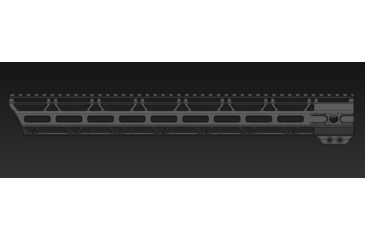 Image of JL Billet Angled M-Lok Free-Float Handguard, AR15, 17 inch, Black JLB-MLA-17-A