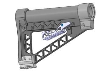 Image of JL Billet MBS Picatinny Rail Attachment, Black JLB-MBS-PA