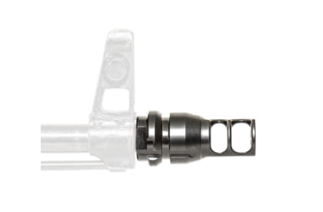 Image of JMac Customs 2C 14-1LH Face Muzzle Brake with Keymount - KeyMicro, Black Nitride, Black, RRD-2C-14F-KM