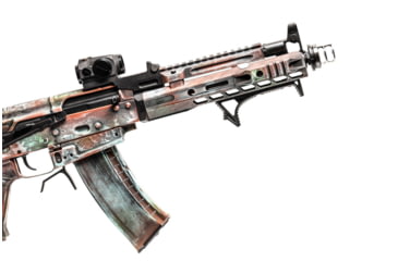 Image of JMac Customs 2C 14-1LH Muzzle Brake with Bravo Suppressor Mount, Black Nitride, Black, RRD-2C-14F-X37