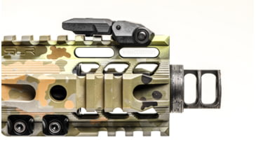 Image of JMac Customs 2C 5/8-24 X12 .45 Cal 2-Port Muzzle Brake with Alpha Suppressor Mount, RRD-2C-30S-X12-45