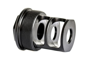 Image of JMac Customs 2C 5/8-24 X12 .45 Cal 2-Port Muzzle Brake with Alpha Suppressor Mount, RRD-2C-30S-X12-45