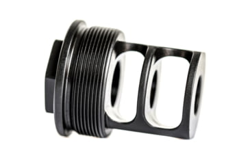 Image of JMac Customs 2C 5/8-24 X12 .45 Cal 2-Port Muzzle Brake with Alpha Suppressor Mount, RRD-2C-30S-X12-45