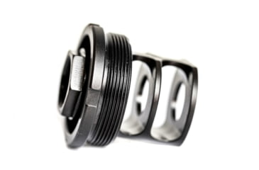 Image of JMac Customs 2C 5/8-24 X37 .45 cal 2-Port Muzzle Brake with Bravo Suppressor Mount, RRD-2C-30S-X37-45