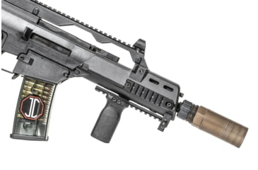 Image of JMac Customs 2C H&amp;K 15x1 2-Port Muzzle Brake with Keymount - KeyMicro, RRD-2C-15F-KM