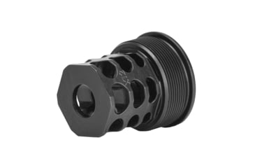 Image of JMac Customs 360 1/2-28 X12 Muzzle Brake with Alpha Suppressor Mount, Black Nitride, RRD-360-28S-X12