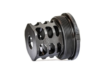 Image of JMac Customs 360 1/2-28 X37 Muzzle Brake with Bravo Suppressor Mount and Blast Shield, Black Nitride, RRD-360-28S-X37+BDS-37