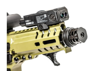 Image of JMac Customs 360 1/2-28 X37 Muzzle Brake with Bravo Suppressor Mount and Blast Shield, Black Nitride, RRD-360-28S-X37+BDS-37