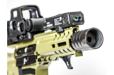 Image of JMac Customs 360 1/2-28 X37 Muzzle Brake with Bravo Suppressor Mount and Blast Shield, Black Nitride, RRD-360-28S-X37+BDS-37