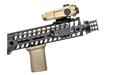Image of JMac Customs 360 1/2-28 X37 Muzzle Brake with Bravo Suppressor Mount and Blast Shield, Black Nitride, RRD-360-28S-X37+BDS-37