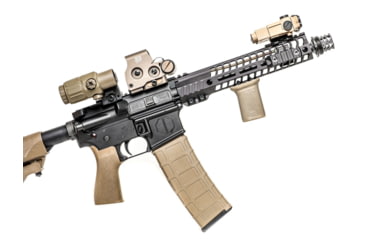 Image of JMac Customs 360 1/2-28 X37 Muzzle Brake with Bravo Suppressor Mount and Blast Shield, Black Nitride, RRD-360-28S-X37+BDS-37