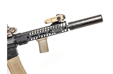 Image of JMac Customs 360 1/2-28 X37 Muzzle Brake with Bravo Suppressor Mount and Blast Shield, Black Nitride, RRD-360-28S-X37+BDS-37