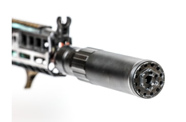 Image of JMac Customs 360 14-1LH Muzzle Brake with Bravo Suppressor Mount, Facemount X37, RRD-360HD-14F-X37