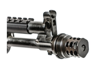 Image of JMac Customs 360 24-1.5 Muzzle Brake with Bravo Suppressor Mount and Blast Shield, Facemount X37, RRD-360-24F-X37+BDS-37