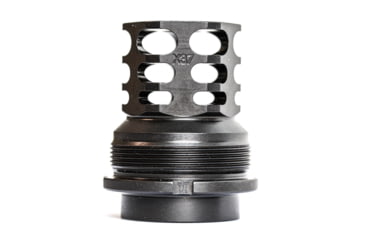 Image of JMac Customs 360 24-1.5 Muzzle Brake with Bravo Suppressor Mount and Blast Shield, Facemount X37, RRD-360-24F-X37+BDS-37