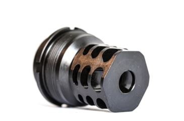 Image of JMac Customs 360 24-1.5 Muzzle Brake with Bravo Suppressor Mount and Blast Shield, Facemount X37, RRD-360-24F-X37+BDS-37