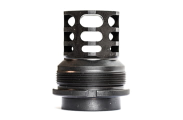 Image of JMac Customs 360 24-1.5 Muzzle Brake with Bravo Suppressor Mount, Facemount X37, Black, RRD-360-24F-X37