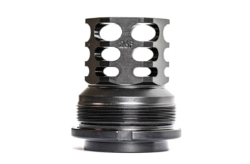 Image of JMac Customs 360 26-1.5LH Muzzle Brake with Bravo Suppressor Mount, Facemount X37, Black, RRD-360-26F-X37