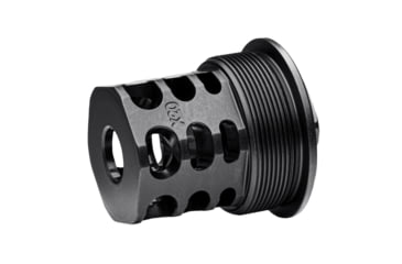 Image of JMac Customs 360 5/8-24 X20 Muzzle Brake with Wolfman Suppressor Mount, Black Nitride, Black, RRD-360-30S-X20