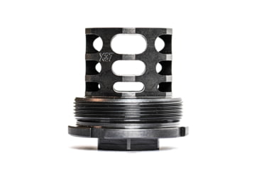 Image of JMac Customs 360 5/8-24 X37 Muzzle Brake with Bravo Suppressor Mount, Black Nitride, Black, RRD-360-30S-X37