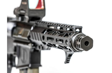 Image of JMac Customs 360 5/8-24 X37 Muzzle Brake with Bravo Suppressor Mount, Black Nitride, RRD-360-30S-X37