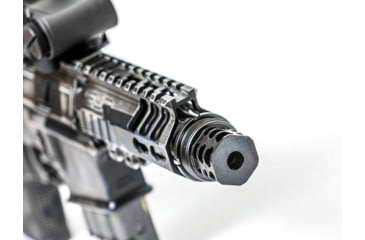 Image of JMac Customs 360 5/8-24 X37 Muzzle Brake with Bravo Suppressor Mount, Black Nitride, RRD-360-30S-X37
