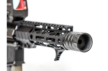 Image of JMac Customs 360 5/8-24 X37 Muzzle Brake with Bravo Suppressor Mount, Black Nitride, RRD-360-30S-X37