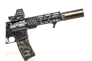 Image of JMac Customs 360 5/8-24 X37 Muzzle Brake with Bravo Suppressor Mount, Black Nitride, RRD-360-30S-X37