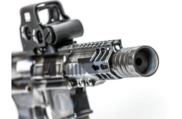 Image of JMac Customs 360 5/8-24 X37 Muzzle Brake with Bravo Suppressor Mount, Black Nitride, RRD-360-30S-X37