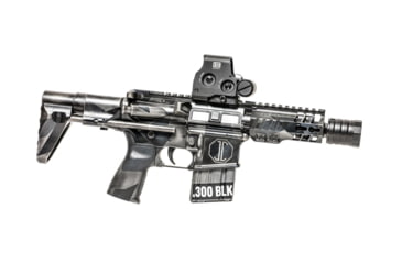 Image of JMac Customs 360 5/8-24 X37 Muzzle Brake with Bravo Suppressor Mount, Black Nitride, RRD-360-30S-X37