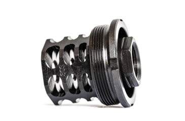 Image of JMac Customs 360 5/8-24 X37 Muzzle Brake with Bravo Suppressor Mount, Black Nitride, RRD-360-30S-X37