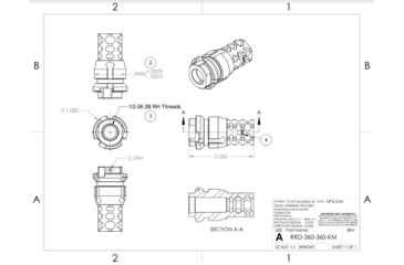 Image of JMac Customs 360 KeyMount, 1/2-36, KeyMicro, RRD-360-36S-KM