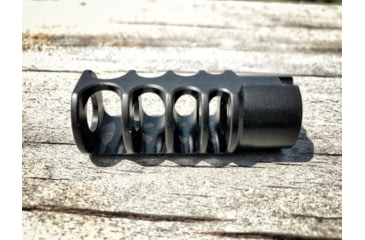 Image of JMac Customs 4C 1/2-28 Slim 9mm 4-Port Muzzle Brake, Black Nitride, RRD-4C-28-S-9