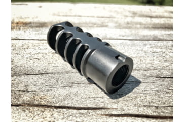 Image of JMac Customs 4C 1/2-28 Slim 9mm 4-Port Muzzle Brake, Black Nitride, RRD-4C-28-S-9