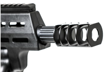 Image of JMac Customs 4C-12 4-Port Muzzle Brake for Mobil Choke Shotguns, Black Nitride, RRD-4C-12-Mobil