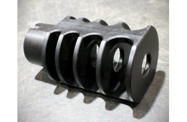 Image of JMac Customs 4C 14-1LH 4-Port Muzzle Brake, Black Nitride, Black, RRD-4C-14