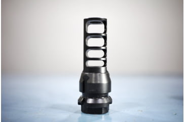 Image of JMac Customs 4C 14-1LH 4-Port Muzzle Brake with KeyMount, Black Nitride, RRD-4C-14F-KM