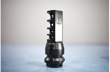Image of JMac Customs 4C 14-1LH 4-Port Muzzle Brake with KeyMount, Black Nitride, RRD-4C-14F-KM