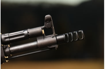 Image of JMac Customs 4C 14-1LH Slim 4-Port Muzzle Brake, Black Nitride, RRD-4C-14-S