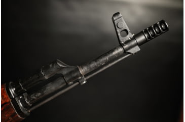 Image of JMac Customs 4C 14-1LH Slim 4-Port Muzzle Brake, Black Nitride, RRD-4C-14-S