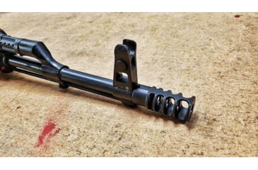Image of JMac Customs 4C 14-1LH Slim 4-Port Muzzle Brake, Black Nitride, RRD-4C-14-S