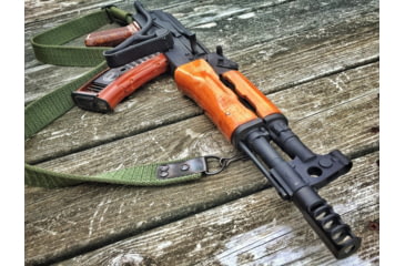 Image of JMac Customs 4C 14-1LH Slim 4-Port Muzzle Brake, Black Nitride, RRD-4C-14-S