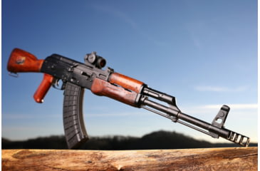 Image of JMac Customs 4C 14-1LH Slim 4-Port Muzzle Brake, Black Nitride, RRD-4C-14-S